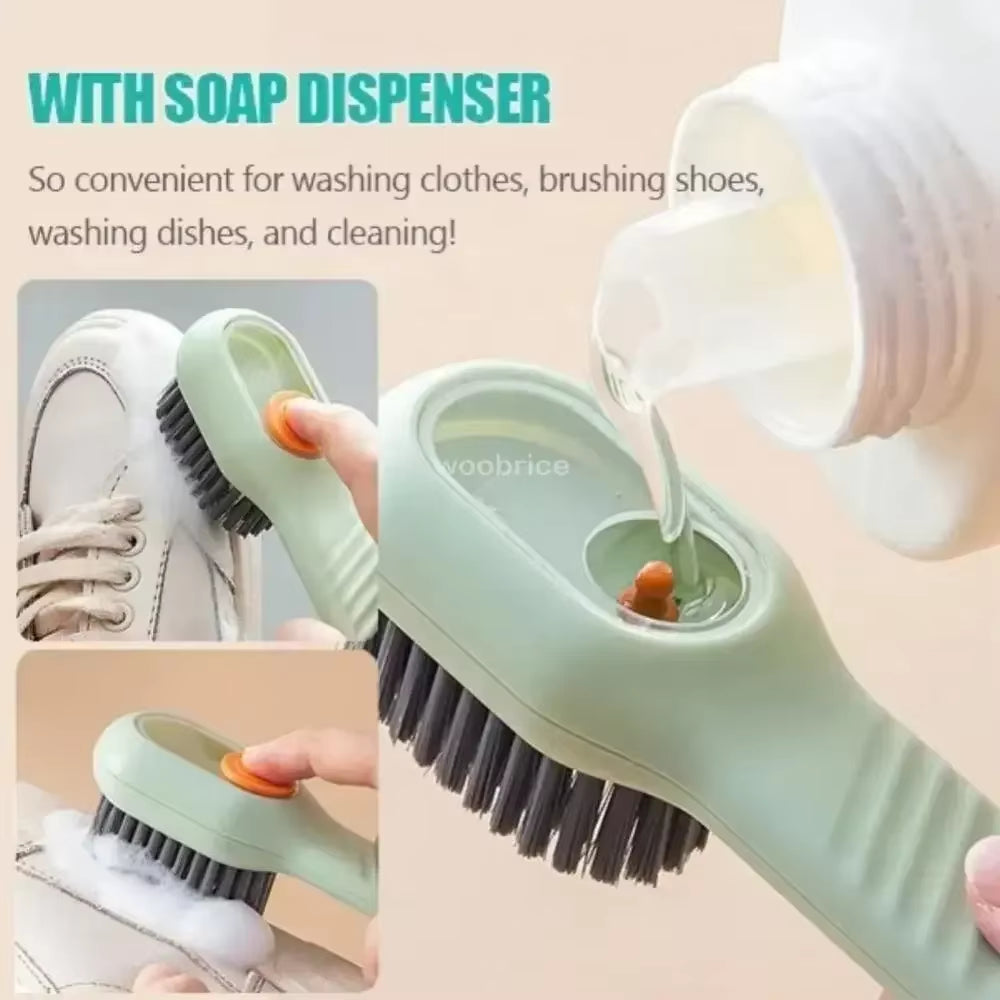 Shoe Brush Cleaner Brush for Cleaning Shoes for Slippers Sneakers Rubber Soft-Bristled Liquid Shoe Cleaning Brush Clothing Brush