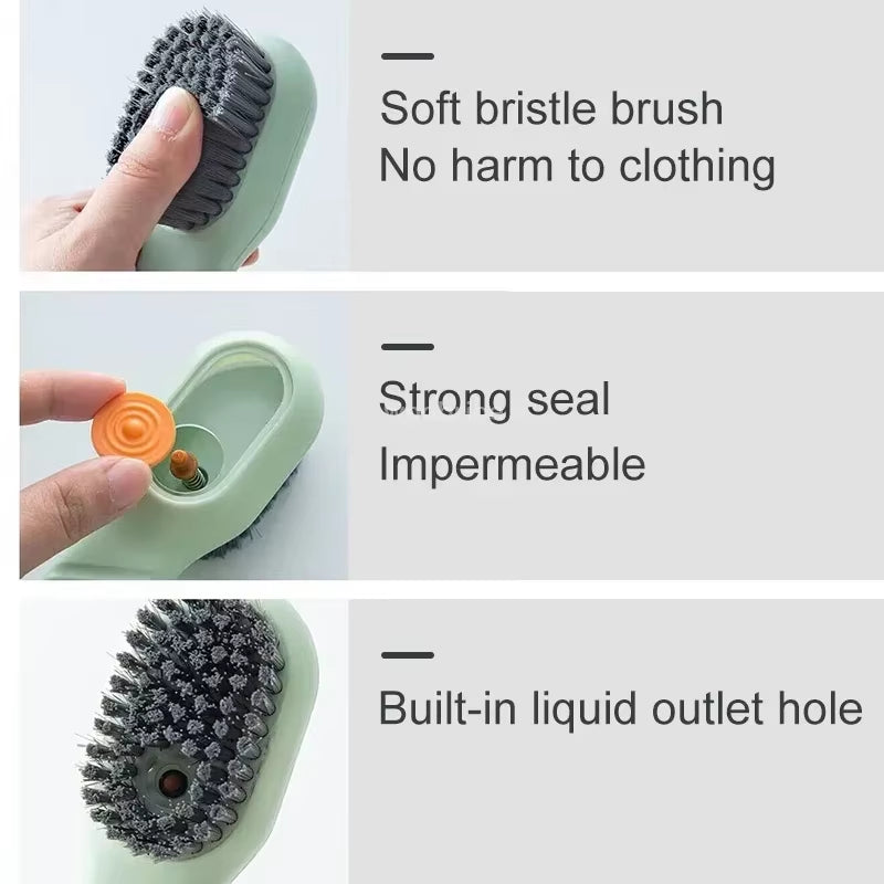Shoe Brush Cleaner Brush for Cleaning Shoes for Slippers Sneakers Rubber Soft-Bristled Liquid Shoe Cleaning Brush Clothing Brush