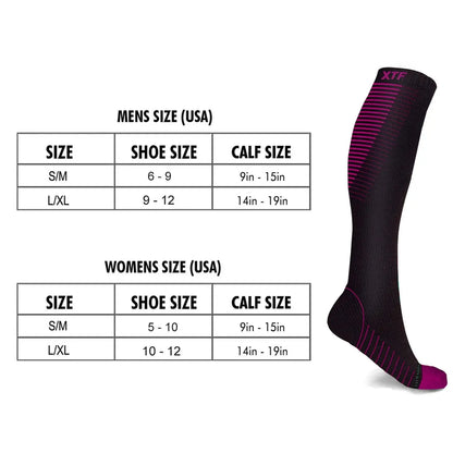 Elevate Your Performance with Copper Compression Knee-High Socks - 6 Pairs for Ultimate Comfort and Support