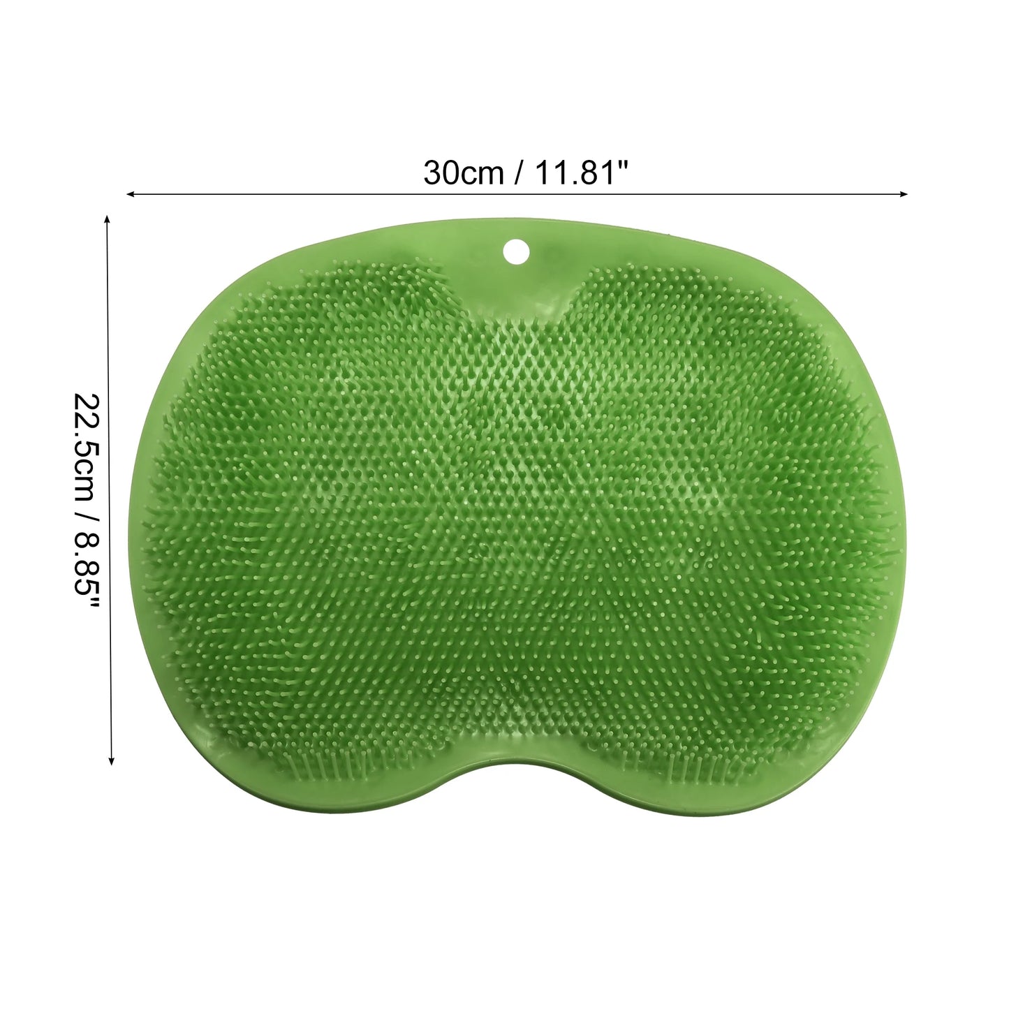 Revitalize Your Feet with the Green Foot Massager Scrubber - 11.81" x 8.85" with Suction Cups for Easy Use
