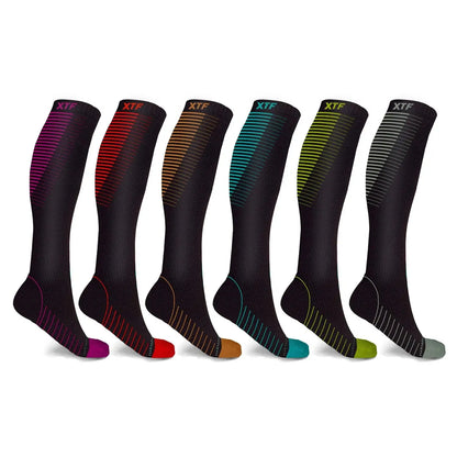 Elevate Your Performance with Copper Compression Knee-High Socks - 6 Pairs for Ultimate Comfort and Support