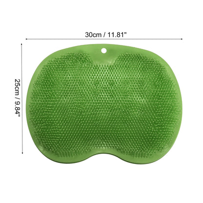 Revitalize Your Feet with the Green Foot Massager Scrubber - 11.81" x 8.85" with Suction Cups for Easy Use
