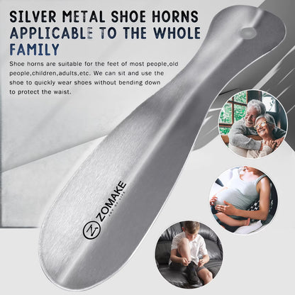 Shoe Horns Stainless Steel Lifter Shoe Horn Professional Durable Metal Material Portable Spoon Shape Shoe Spatula Shoe Wear