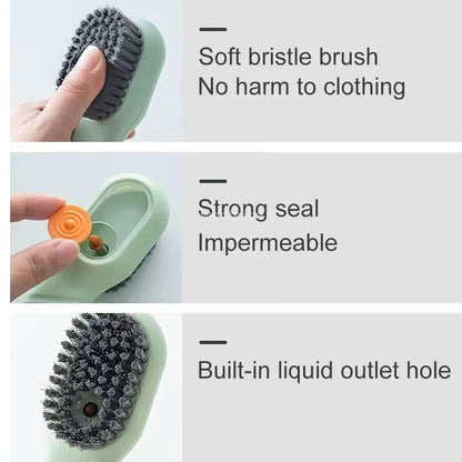 Shoe Brush Cleaner Brush for Cleaning Shoes for Slippers Sneakers Rubber Soft-Bristled Liquid Shoe Cleaning Brush Clothing Brush