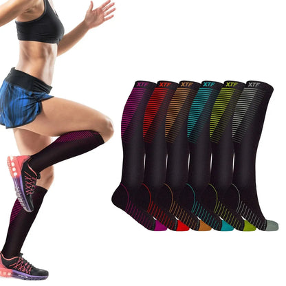 Elevate Your Performance with Copper Compression Knee-High Socks - 6 Pairs for Ultimate Comfort and Support