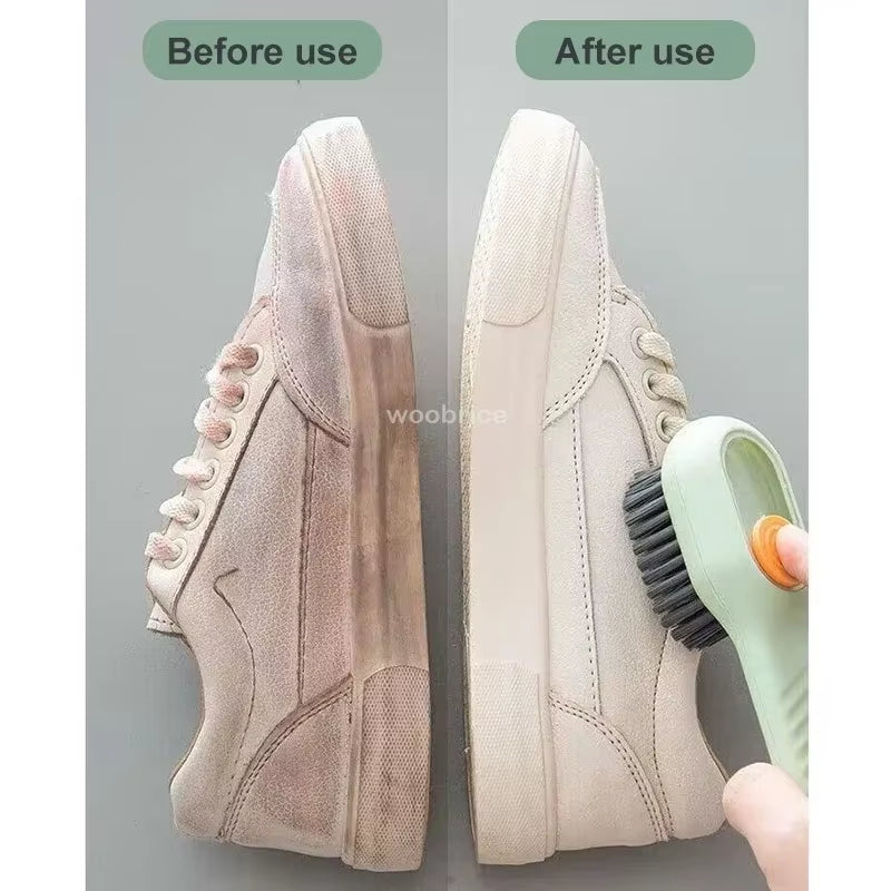 Shoe Brush Cleaner Brush for Cleaning Shoes for Slippers Sneakers Rubber Soft-Bristled Liquid Shoe Cleaning Brush Clothing Brush
