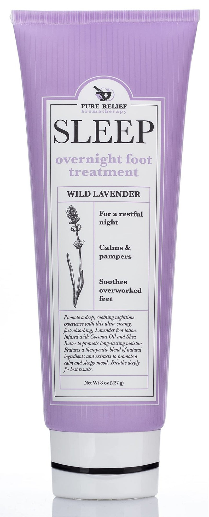 Lavender Relaxing Foot Cream 8 Ounce Intensive Moisturizer for Dry Feet